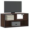vidaXL Mueble TV madera ingenier&iacute;a y metal marr&oacute;n roble 80x31x39,5 cm