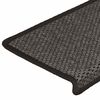vidaXL Alfombra autoadhesiva escalera sisal 15 uds antracita 65x21x4cm