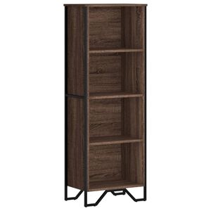 vidaXL Estanter&iacute;a de madera de ingenier&iacute;a marr&oacute;n roble 50x31x137,5 cm