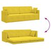 vidaXL Sof&aacute;-cama de piso 200cm Amarillo Terciopelo