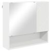 vidaXL Armario de espejo Blanco 59 x 17 x 55 cm Madera contrachapada