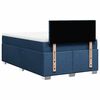 vidaXL Cama box spring con colch&oacute;n tela azul 120x190 cm