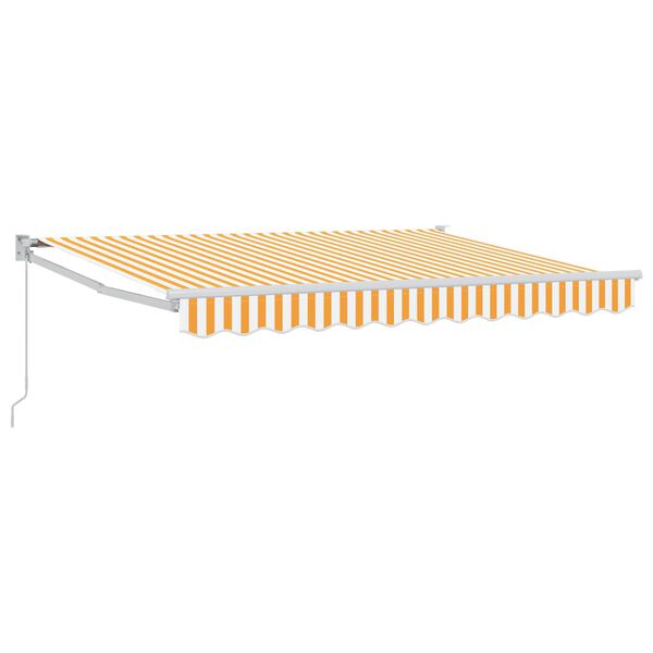 vidaXL Toldo retr&aacute;ctil manual Amarillo y 3,5 x 2 m