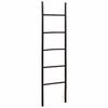 vidaXL Escalera para Mantas Negro 50 x 190 cm Bamb&uacute;