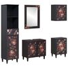 vidaXL Juego de Muebles de Ba&ntilde;o 5 uds. 62 x 33 x 58 cm