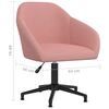 vidaXL Sillas de comedor giratorias 6 unidades de terciopelo rosa