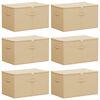 vidaXL Caja de Almacenamiento 6 uds. Tejido no tejido 60 x 43 x 35 cm