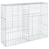 vidaXL Cesta de gaviones con cubierta hierro galvanizado 200x50x150 cm