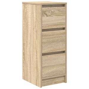 vidaXL Aparador de roble Sonoma 29,5x34x76 cm Madera de ingenier&iacute;a