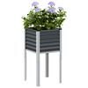 vidaXL Jardinera de acero antracita 45x45x88 cm