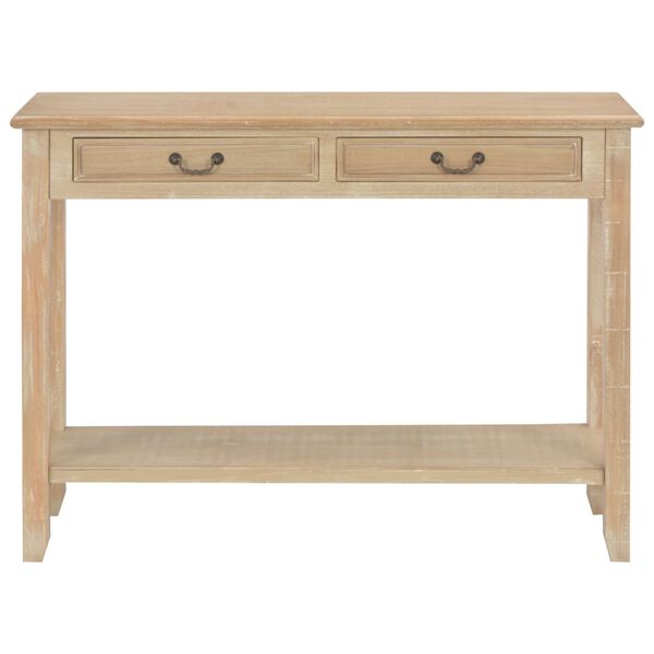 vidaXL Mesa consola de madera 110x35x80 cm
