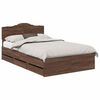 vidaXL Estructura de cama Roble Marr&oacute;n 120 x 190 cm Madera Ingenieril