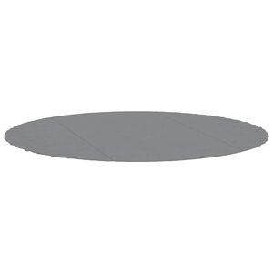 vidaXL Tapiz de suelo piscina geotextil de poli&eacute;ster gris claro &Oslash;306cm