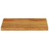 vidaXL Tablero de mesa borde natural madera maciza mango 60x40x3,8 cm