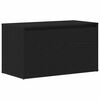 vidaXL Banco de entrada con caj&oacute;n Roble Negro 80 x 40 x 45 cm