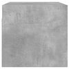 vidaXL Mueble de pared puertas de vidrio gris hormig&oacute;n 68,5x37x35 cm