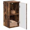 vidaXL Gabinete de Ba&ntilde;o con puerta Roble ahumado 30 x 31,5 x 61 cm