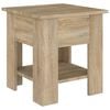 vidaXL Mesa de centro madera de ingenier&iacute;a roble Sonoma 40x40x42 cm