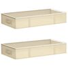 vidaXL Caja de almacenamiento con ventana superior transparente 2 uds.