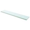 vidaXL Estantes 2 unidades panel de vidrio transparente 110x20 cm