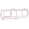 vidaXL Mueble de TV madera maciza de pino blanco 140x40x40 cm