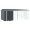 vidaXL Jaula para Aves Antracita 645 x 310 x 247 cm Acero Galvanizado