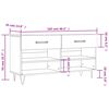 vidaXL Banco zapatero madera de ingenier&iacute;a marr&oacute;n roble 102x35x55 cm