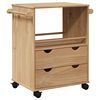 vidaXL Carrito de cocina OTTA madera maciza de pino 59x45x80 cm