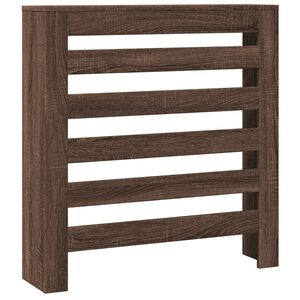 vidaXL Cubierta de radiador madera ingenier&iacute;a marr&oacute;n roble 78x20x82 cm