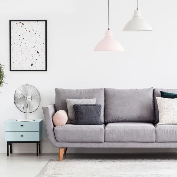 Bestron Ventilador de mesa retro DFT35W blanco 35 cm 35 W