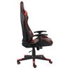 vidaXL Silla gaming giratoria PVC rojo