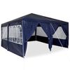 vidaXL Carpa de Fiesta Azul y Blanco 400 x 400 x 266 cm