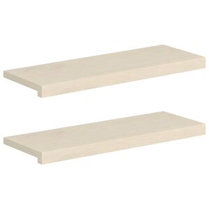 vidaXL Pelda&ntilde;o 2 uds. 70 x 25 x 2 cm Blanco Madera de Roble S&oacute;lido
