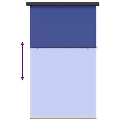vidaXL Toldo lateral de balcón azul 175x250 cm