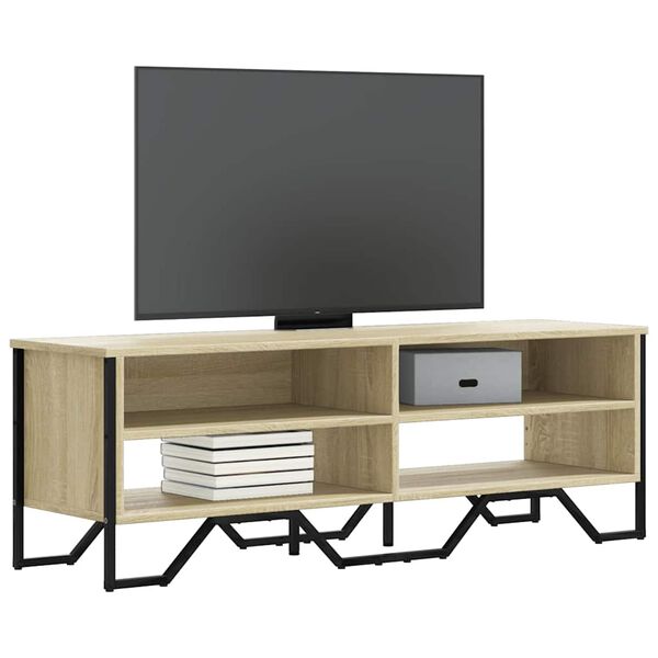 vidaXL Mueble de TV madera de ingenier&iacute;a roble Sonoma 122x34x41 cm