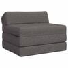 vidaXL Sof&aacute; Cama Plegable Gris Claro 200 x 70 x 10 cm Tela