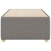 vidaXL Estructura de cama sin colchón tela taupe 90x200 cm