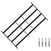 vidaXL Reja de Seguridad para Ventanas con 4 Barras Transversales