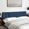 vidaXL Cabecero de cama acolchado Hanko tela azul 200 cm
