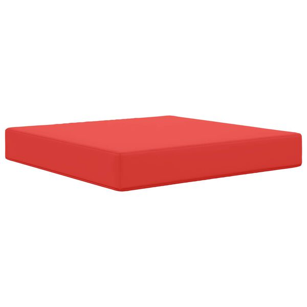 vidaXL Coj&iacute;n para sof&aacute; de exterior Rojo 60 x 60 x 8 cm Poli&eacute;ster