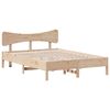 vidaXL Estructura de cama sin colchón madera maciza de pino 135x190 cm