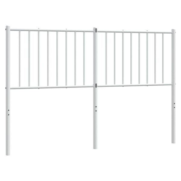 vidaXL Cabecero de metal blanco 135 cm