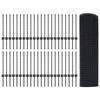vidaXL Valla con Poste Gris 0,6 x 100 m Acero y PVC