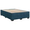 vidaXL Cama box spring con colch&oacute;n terciopelo azul 160x200 cm