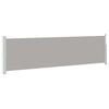 vidaXL Toldo lateral retr&aacute;ctil de jard&iacute;n gris 140x500 cm