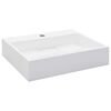vidaXL Lavabo 50x38x13 cm resina mineral/m&aacute;rmol blanco