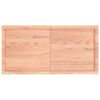 vidaXL Tablero mesa madera roble tratada marr&oacute;n claro 120x60x(2-6) cm
