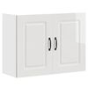 vidaXL Armario de pared de cocina Kalmar blanca de alto brillo
