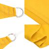 vidaXL Toldo de vela triangular HDPE amarillo 160 g/m&sup2; 5x5x6 m