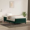 vidaXL Cama box spring sin colch&oacute;n terciopelo verde oscuro 90x210 cm